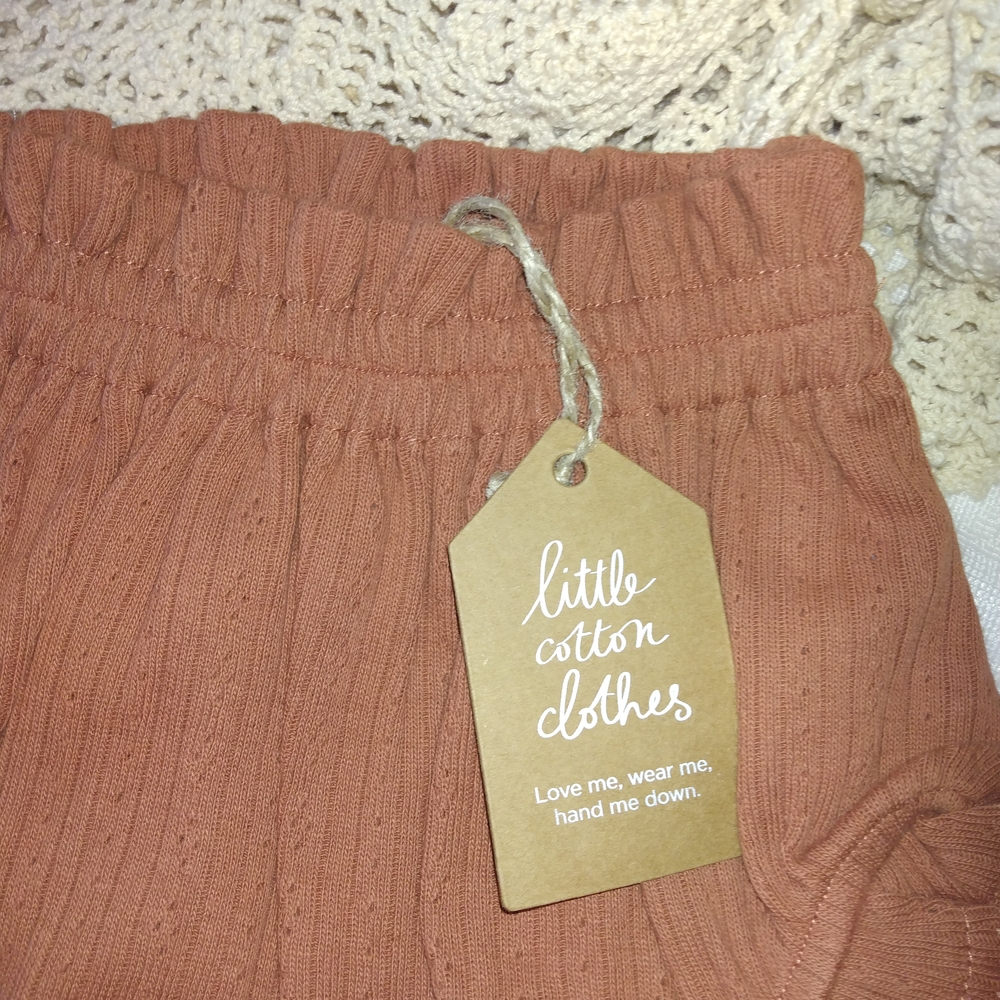 Kids Ruffle Shorts - Rust - Picture 4 of 5